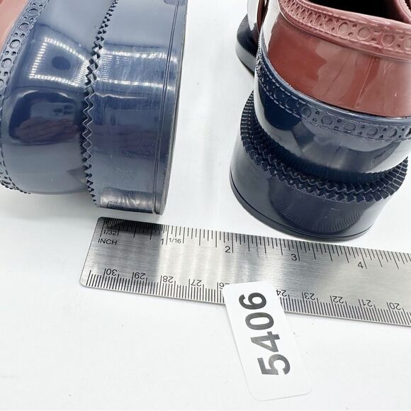 MELISSA‎ BROGUE SPECIAL WOMENS JELLY OXFORDS Red Blue Sz 7 PVC - Picture 9 of 13